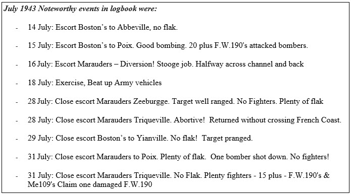 logbook july 43